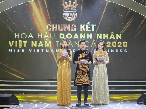 MC Minh Hưng dẫn dắt thành công Hoa hậu Doanh nhân Việt Nam Toàn cầu 2020