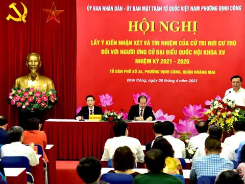 Hà Nội hoàn thành việc lấy ý kiến cử tri nơi cư trú đối với người ứng cử
