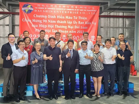 Hiến máu từ thiện: Chương trình nhân văn được Hiệp hội Thương mại Đài Loan - Phân hội Tân Thuận lần đầu tổ chức tại Việt Nam