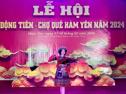 Á hậu Lê Thị Khánh Vân tham dự Lễ hội Động Tiên - Chợ quê Hàm Yên 2024