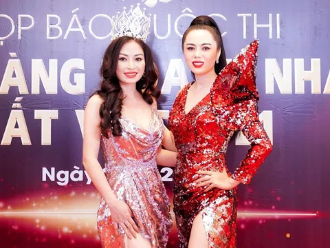 Hoa hậu Vũ Ngọc Anh cùng Á hậu Phạm Hợp chia sẻ cảm xúc ngồi ghế nóng Nữ hoàng Doanh nhân đất Việt 2021