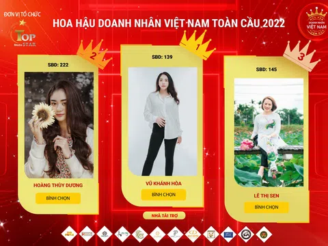Khai mở đường đua BXH “Người đẹp được yêu thích nhất” - Hoa hậu Doanh nhân Việt Nam Toàn cầu 2022
