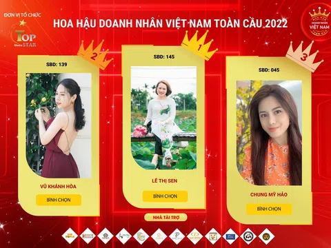 Hành trình tại Hoa hậu Doanh nhân Việt Nam Toàn cầu 2022 đã bắt đầu, CEO Lê Thị Sen tiếp tục dẫn đầu trên BXH