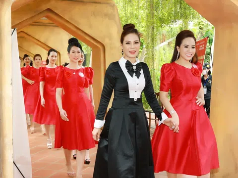 Thí sinh Hoa hậu Doanh nhân Việt Nam toàn cầu 2022 sang trọng với trang phục công sở đến từ thương hiệu thời trang Miss Thủy