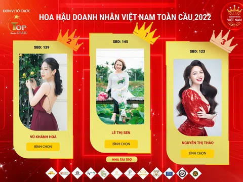 Người đẹp Lê Thị Sen chiếm trọn tình cảm của người hâm mộ và liên tiếp dẫn đầu BXH