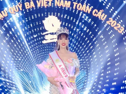 Doanh nhân Nguyễn Thị Hằng đăng quang Á hậu 2 cuộc thi Hoa hậu Quý bà Việt Nam Toàn cầu 2023