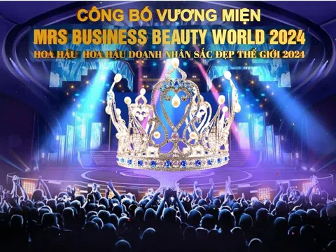 Hé lộ vương miện Hoa hậu Doanh nhân Sắc đẹp Thế giới 2024