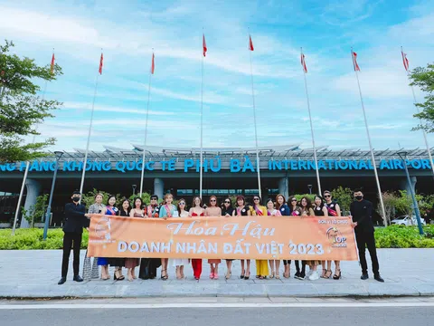 Hoa hậu Doanh nhân Đất Việt 2023: buổi chào đón thí sinh diễn ra hoành tráng tại sân bay Quốc tế Phú Bài – TP. Huế